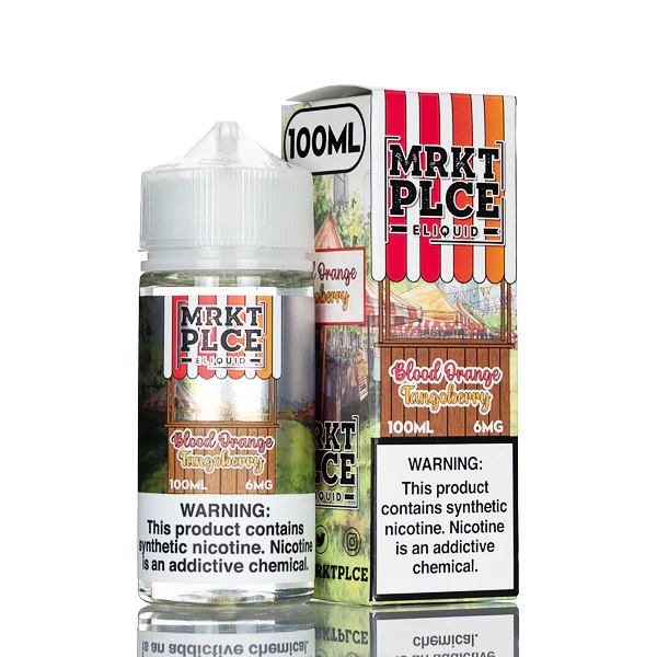 MRKT PLCE E-Liquid - Blood Orange Tangoberry - 100mL - Image 2