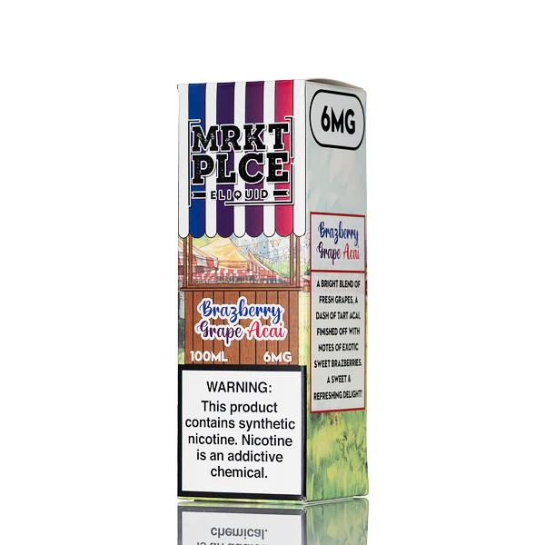 MRKT PLCE E-Liquid - Brazberry Grape Acai - 100mL - Image 3