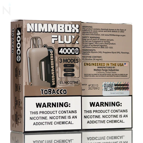 NimmBox Flux 40K Puffs Disposable Vape - 20mL - Image 9