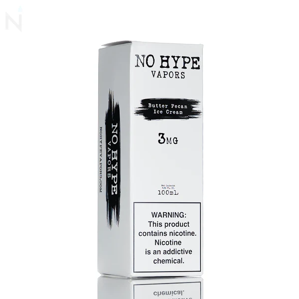 No Hype Vapors - Butter Pecan Ice Cream - 100mL - Image 3