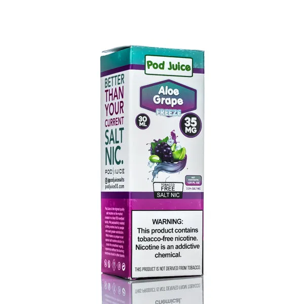 Pod Juice Salt - Aloe Grape Freeze - 30ml - Image 3