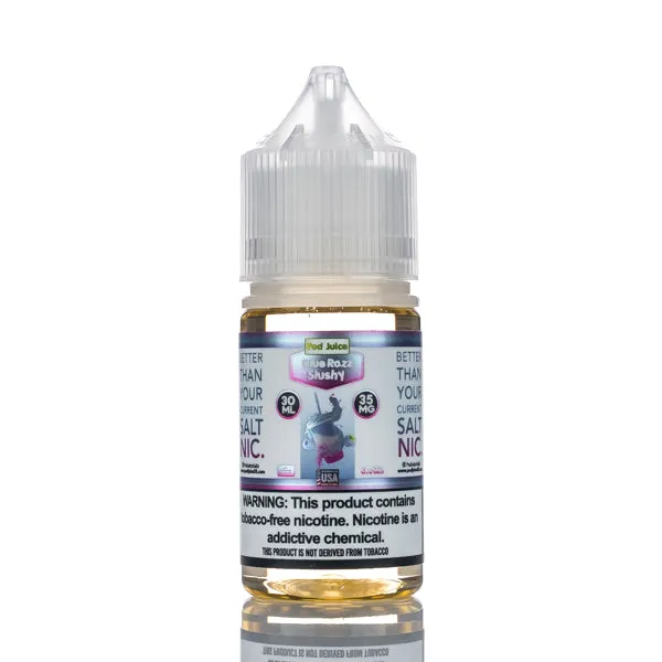 Pod Juice Salt - Blue Razz Slushy - 30ml - Image 3