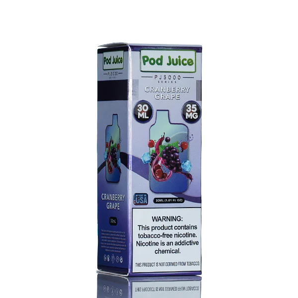 Pod Juice Salt PJ5000 - Cranberry Grape - 30ml (DISCONTINUED) - Image 3