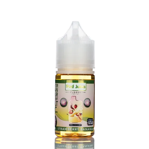 Pod Juice Salt PJ5000 - Strawberry Banana - 30ml - Image 2