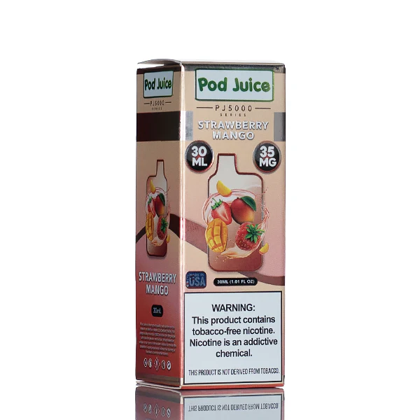 Pod Juice Salt PJ5000 - Strawberry Mango - 30ml (DISCONTINUED) - Image 3