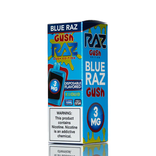 Pod Juice X RAZ E-Liquid - Blue Razz Gush - 100mL - Image 3