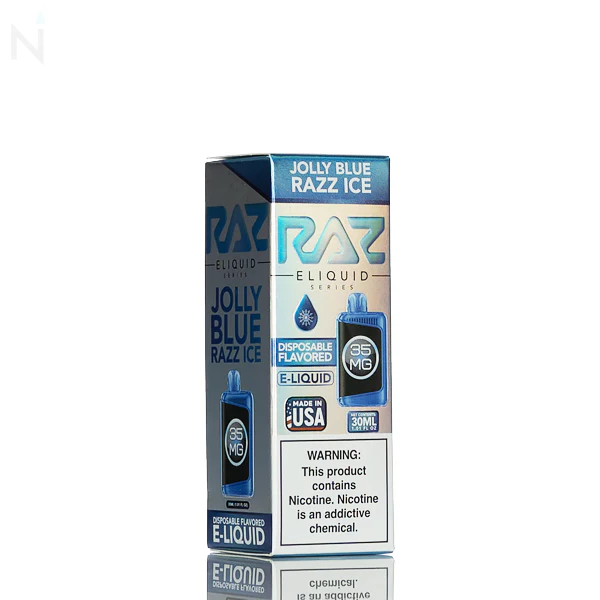 Pod Juice X RAZ Salt Nic -Jolly Blue Razz Ice - Image 3