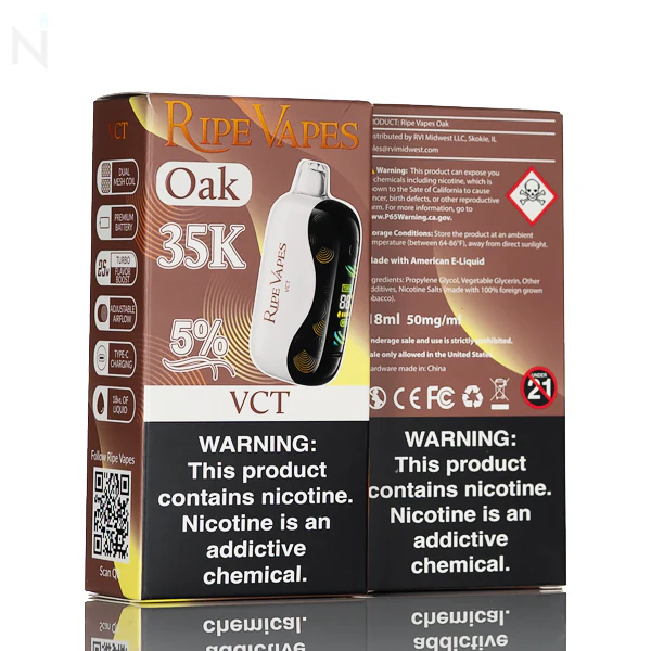 Ripe Vapes Oak 35K 35000 Puff Disposable - 18mL - Image 2