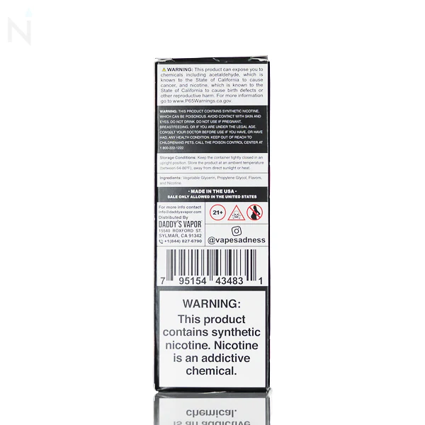 Sadboy E-Liquid - Strawberry Cheesecake - 100ml - Image 4