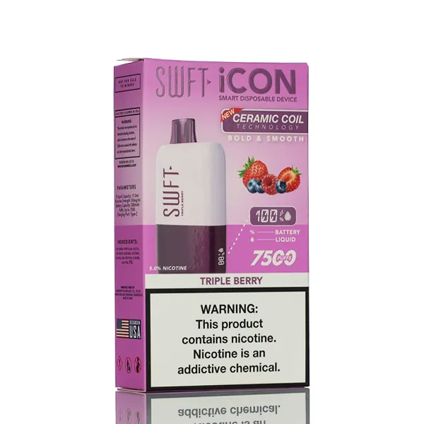 SWFT iCON 7500 Puffs Rechargeable Disposable Vape - 17ML - Image 6
