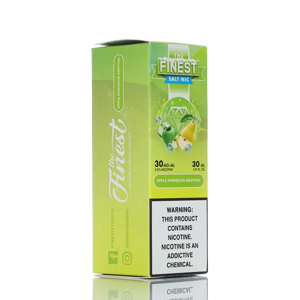 The Finest E-Liquid - Salt Nic Series - Apple Pearadise Menthol - 30ml (DISCONTINUED) - Image 3