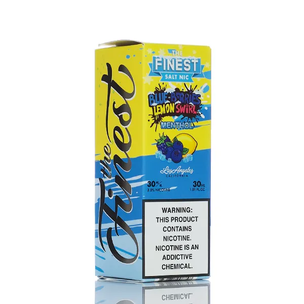 The Finest E-Liquid - Salt Nic Series - Blue Berries Lemon Swirl Menthol - 30ml (DISCONTINUED) - Image 3
