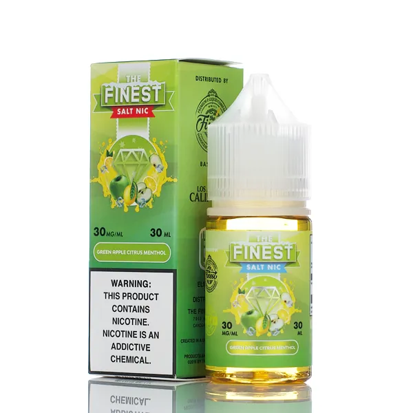 The Finest E-Liquid - Salt Nic Series - Green Apple Citrus Menthol - 30ml (DISCONTINUED)