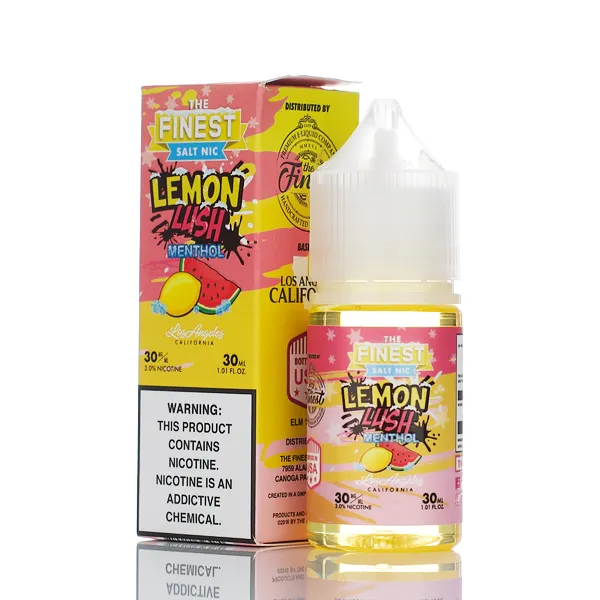 The Finest E-Liquid - Salt Nic Series - Lemon Lush Menthol - 30ml (DISCONTINUED)