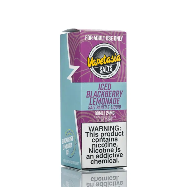 Vapetasia E-Juice Salts - ICED Blackberry Lemonade - 30ml - Image 3